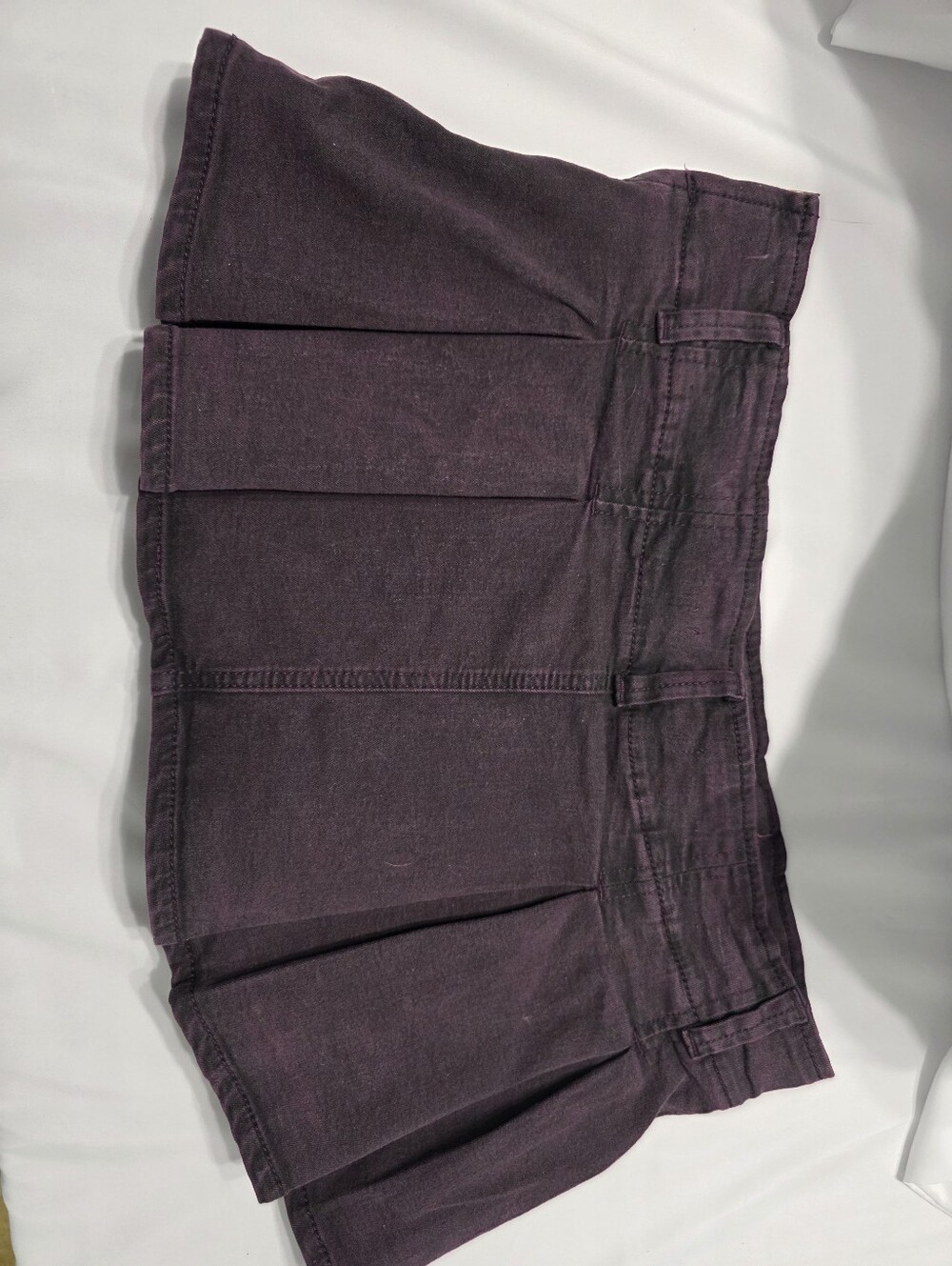 Madden Girl Purple Pleated Mini Skirt